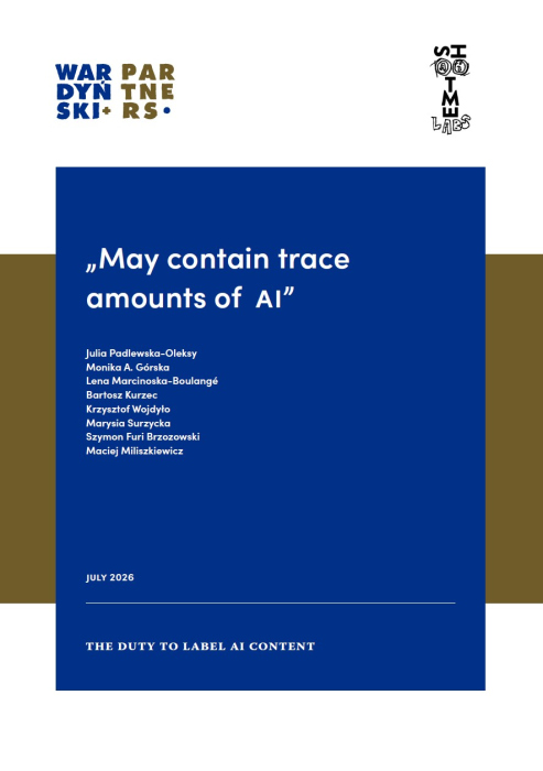 “May contain trace amounts of AI”